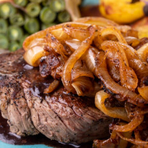 NY Strip with Onion Chutney
