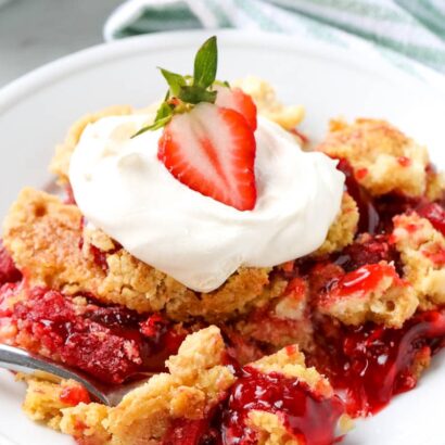 Thumbnail for Strawberry Dump Cake Recipe