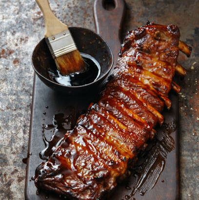 Spicy Glazed Pork Ribs