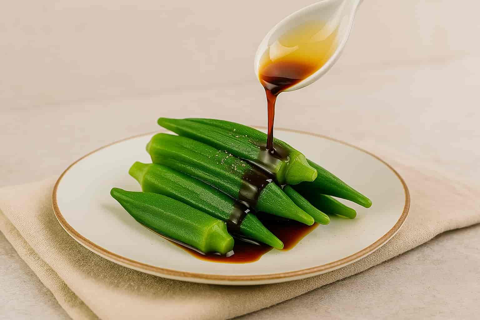Chinese Okra Salad Recipe step 3