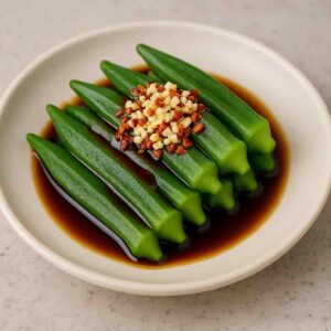 Chinese Okra Salad Recipe step 4