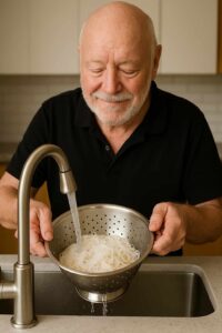 draining noddles