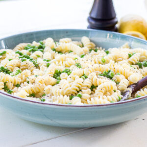 Lemon and Pea Alfredo